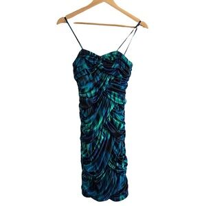 City Studio Multicolored Spaghetti Strap Mini Dress Size Small